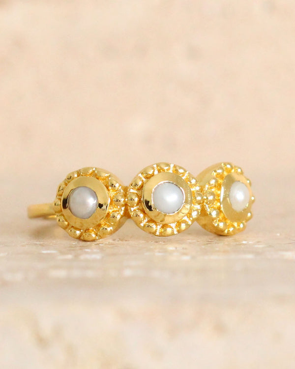 Anillo Sol y Perla