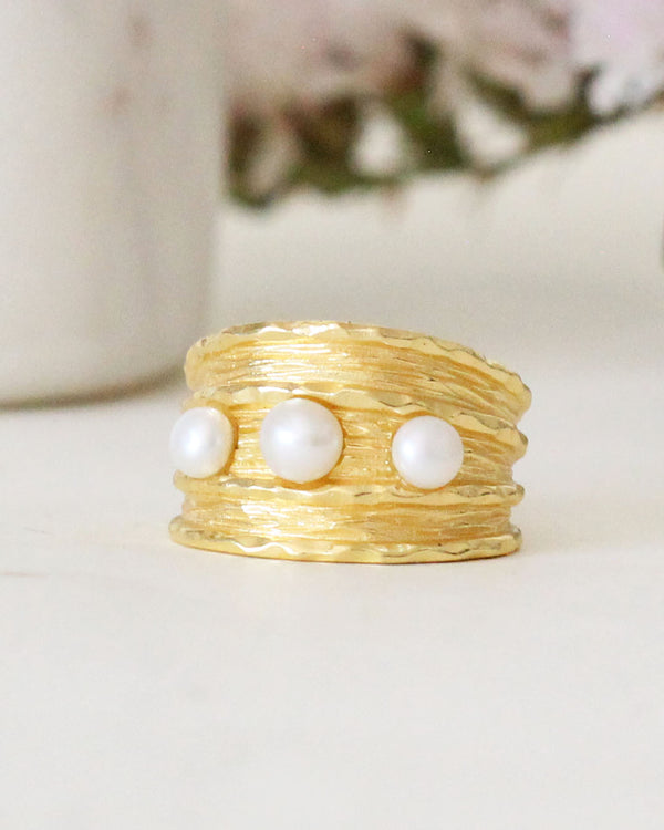 Anillo Trío Perla