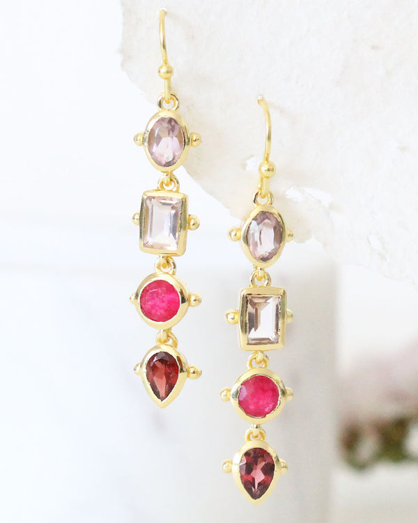 Aretes Pink Jade