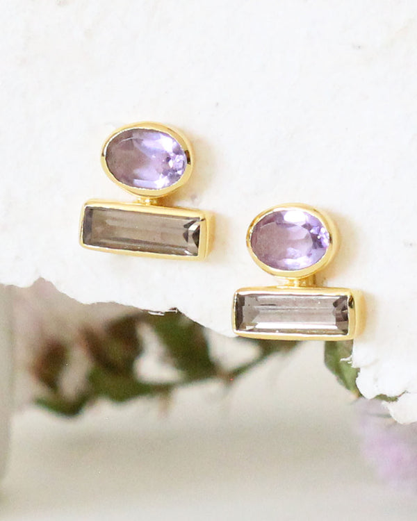 Aretes Smoky Elegance